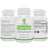 Pterostilbene 150mg Capsules - Supplement To Promote Longevity & Healthy Aging