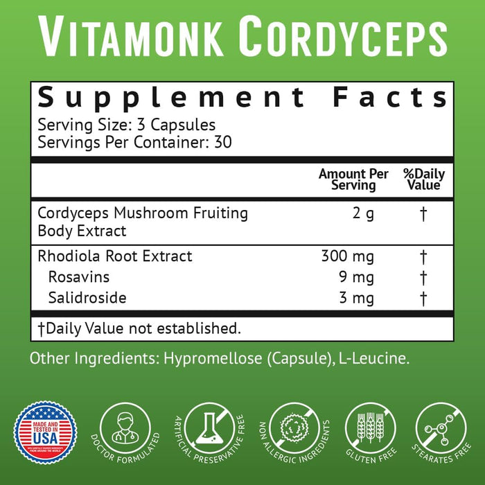 Cordyceps - Cordyceps Enhanced with Rhodiola