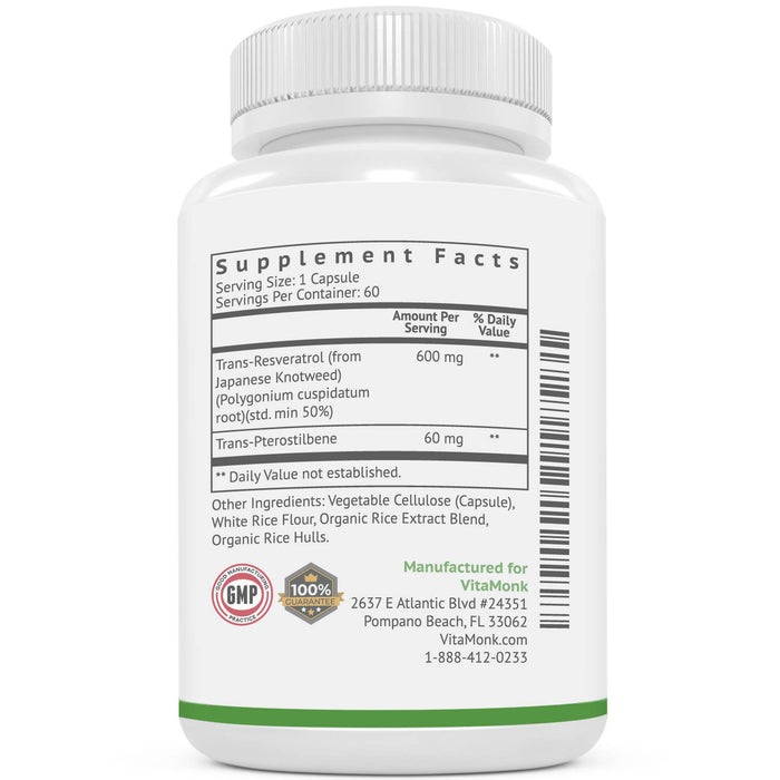 Resveratrol with Pterostilbene