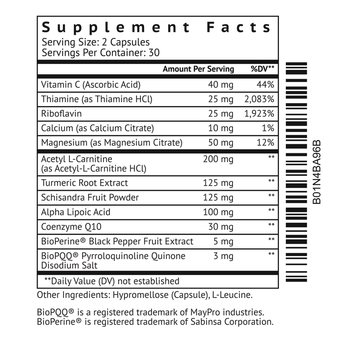 MitoTrax™ -  Bio-Enhanced Mitochondria Support Supplement