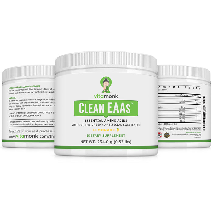 Clean EAAs ™ - Pure Essential Amino Acids with NO Weird Fillers or Artificial Sweeteners