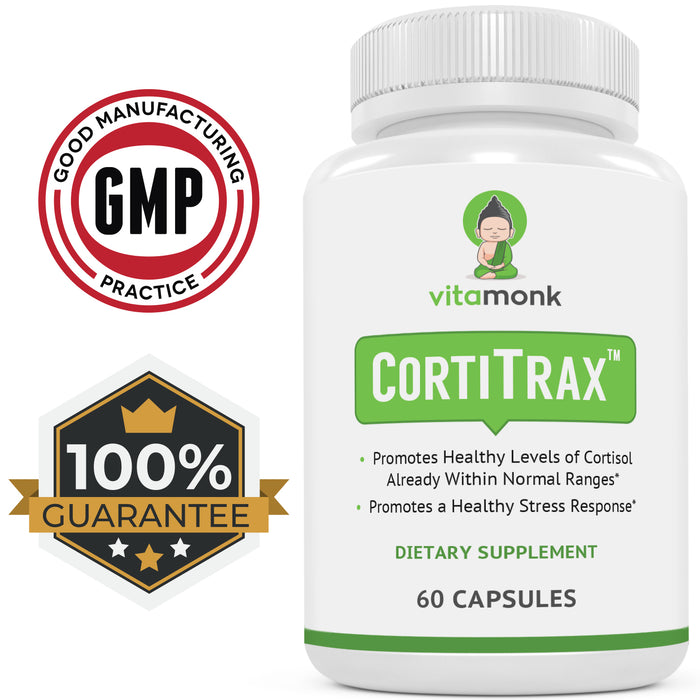 CortiTrax™ Natural Cortisol Blocker - Powerful Adaptogens & Natural Stress Fighters