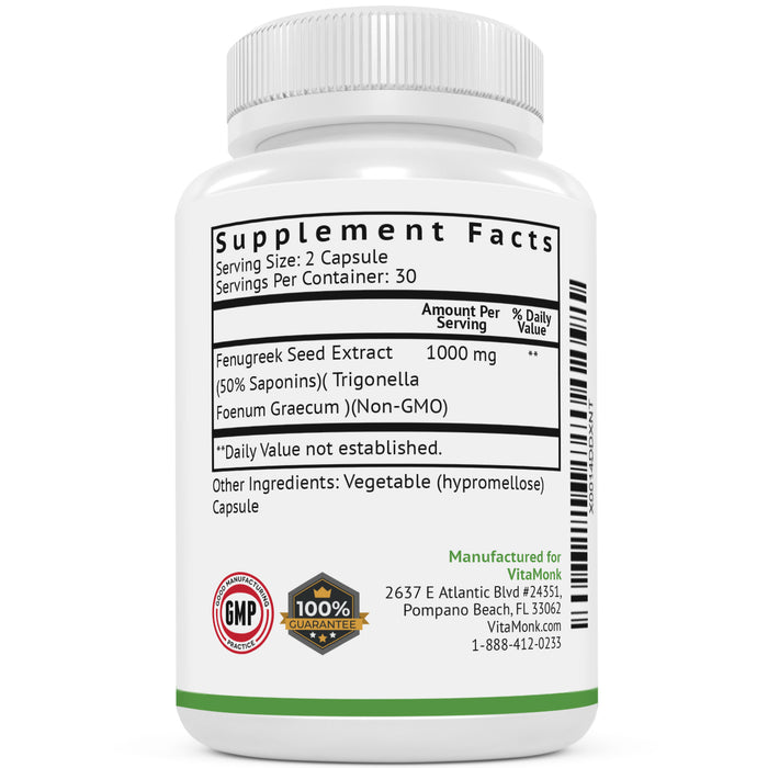 FenuTrax™ - Potent Fenugreek Extract Standardized To At Least 50% Fenuside