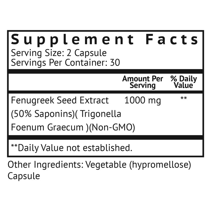 FenuTrax™ - Potent Fenugreek Extract Standardized To At Least 50% Fenuside