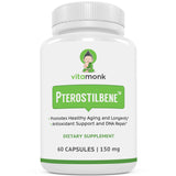 Pterostilbene 150mg Capsules - Supplement To Promote Longevity & Healthy Aging