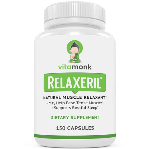 RELAXERIL™ - All-Natural Muscle Relaxer - Long-Lasting Leg Cramp, Soreness, Back Spasm, and Tension Relief