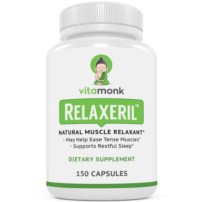RELAXERIL™ - All-Natural Muscle Relaxer - Long-Lasting Leg Cramp, Soreness, Back Spasm, and Tension Relief