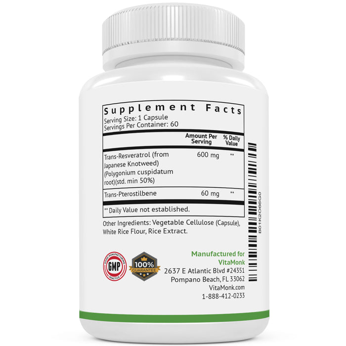Resveratrol with Pterostilbene