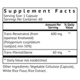 Resveratrol with Pterostilbene