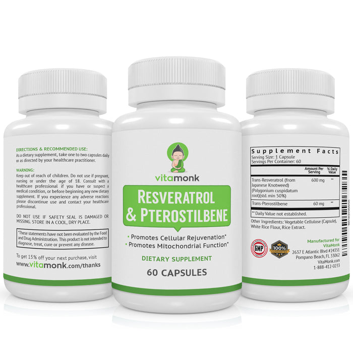 Resveratrol with Pterostilbene