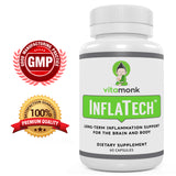 InflaTech™ Whole Body Anti Inflammation Supplement - with Meriva Curcumin Phytosome SF - Inflammation Reducer with 29x Potency of Turmeric - Inflammation Relief Supplement - 60 Capsules