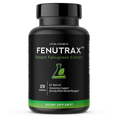 FenuTrax™ Fenugreek Extract 2 Months Supply - Ultra High-Potency (50%) -Stronger than Testofen for Men - Fenugreek Seed Extract - Testosterone Support - Muscle Growth, Energy, and Drive Support